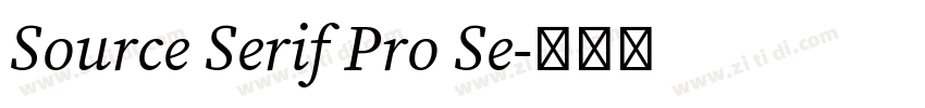 Source Serif Pro Se字体转换